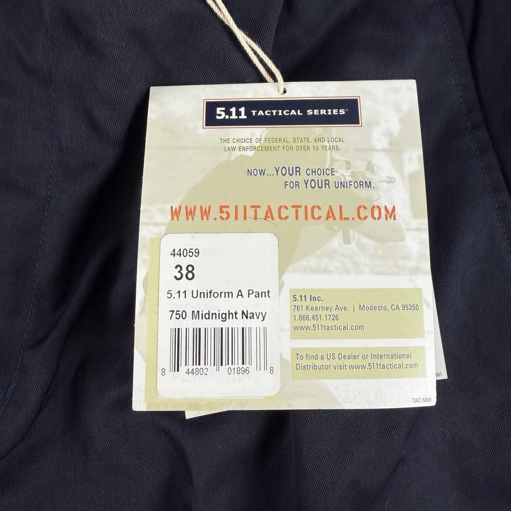 5.11 Tactical A Class Uniform Pants 38 Midnight Navy NWT Security Police Vintage - Picture 7 of 14